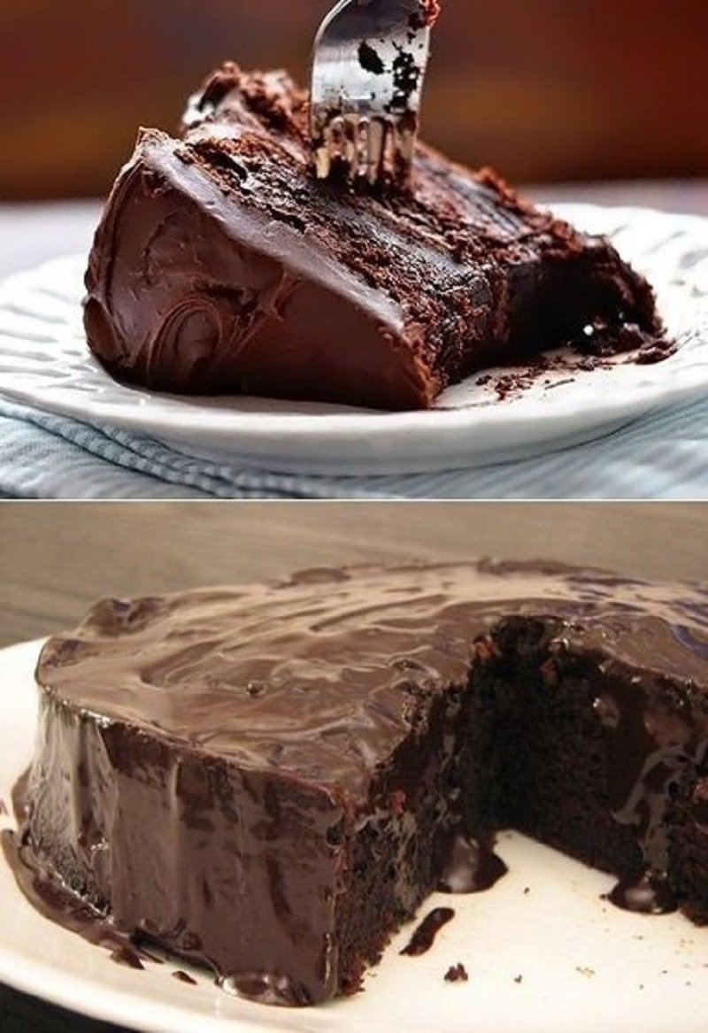 Шоколадный торт на ряженке