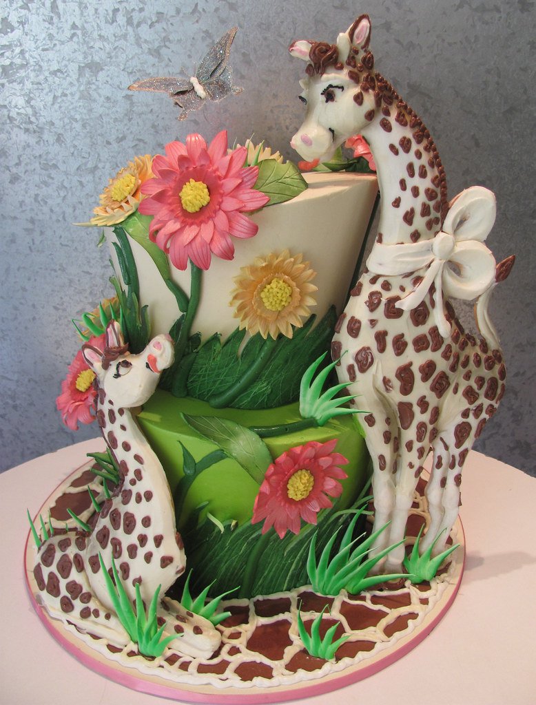 Торт с жирафом на 4 года