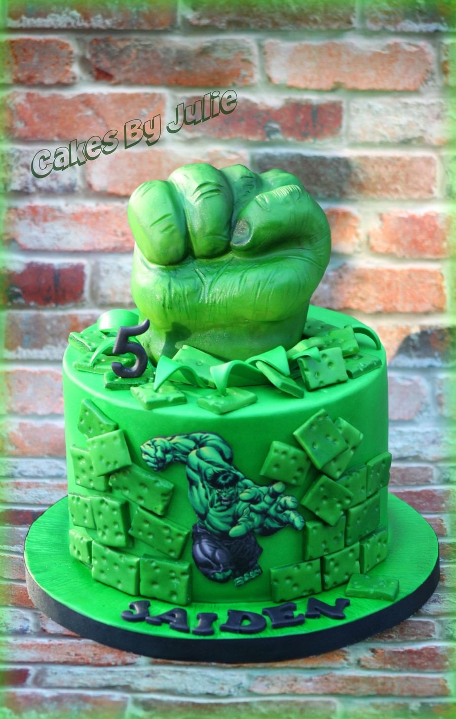 Торт зеленый Халк