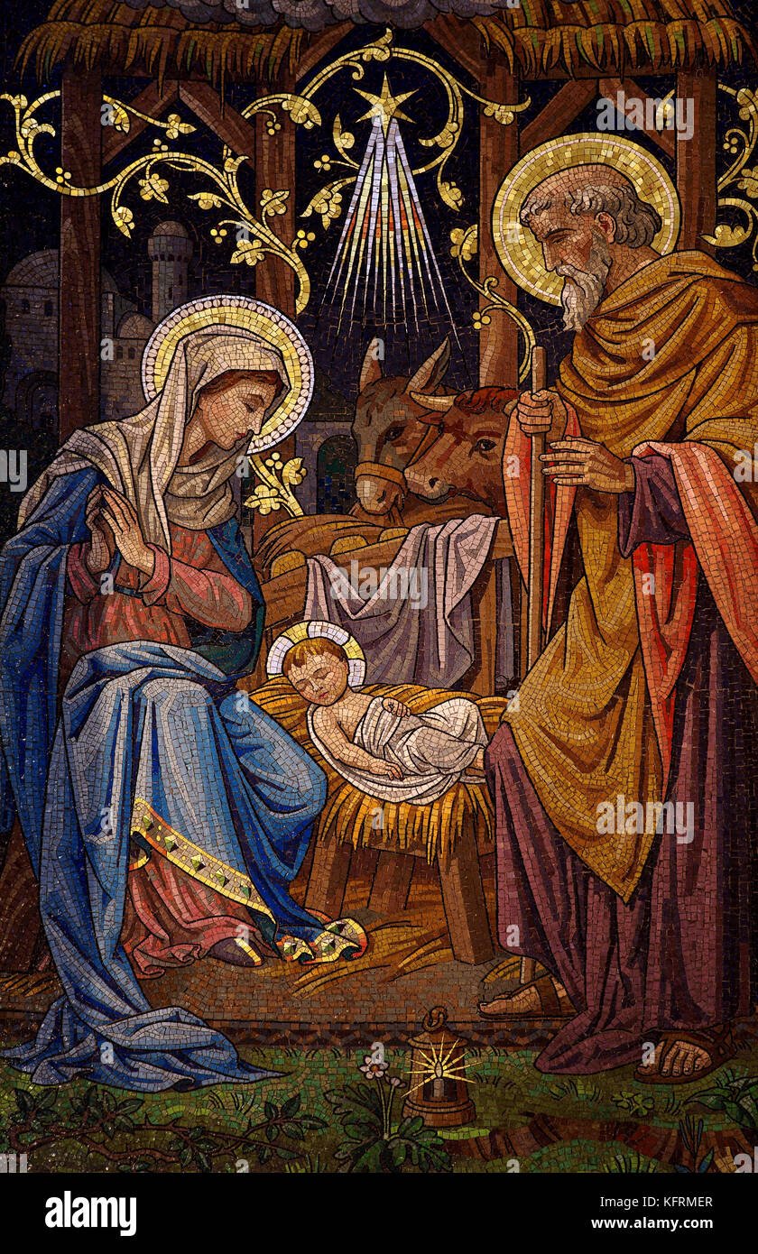 Мозаика рождение Иисуса