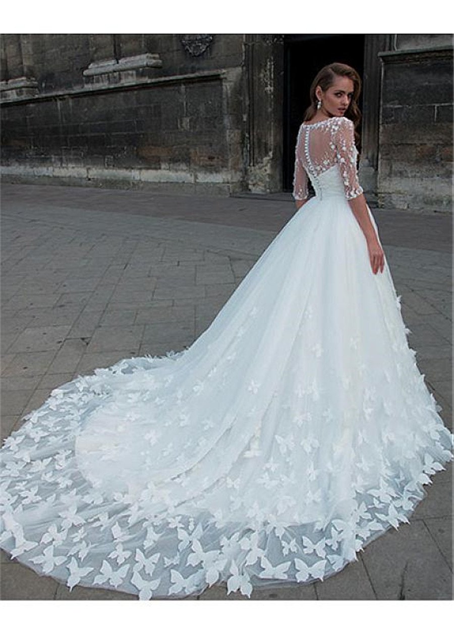 Свадебное платье с бабочками за 500000