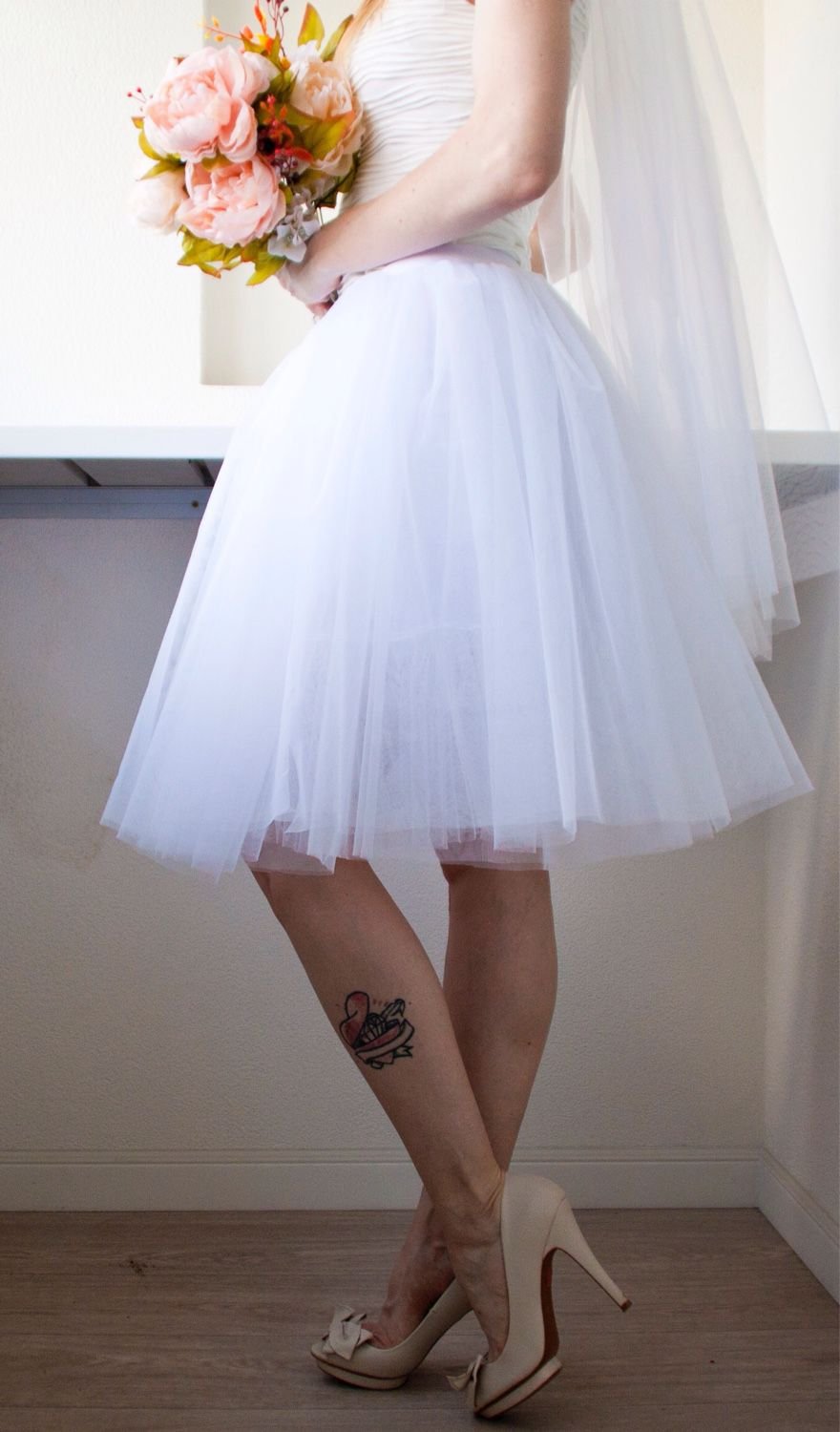 Свадебное платье фатиновая юбка