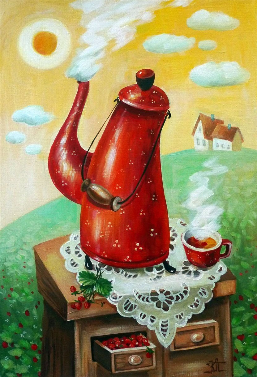 Кира Панина чай живопись