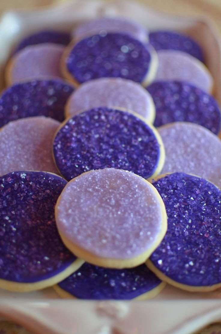 Фиолетовое печенье