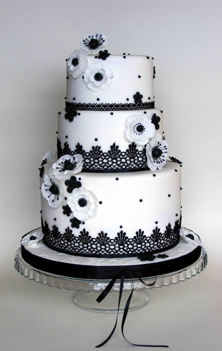 Черно белый торт