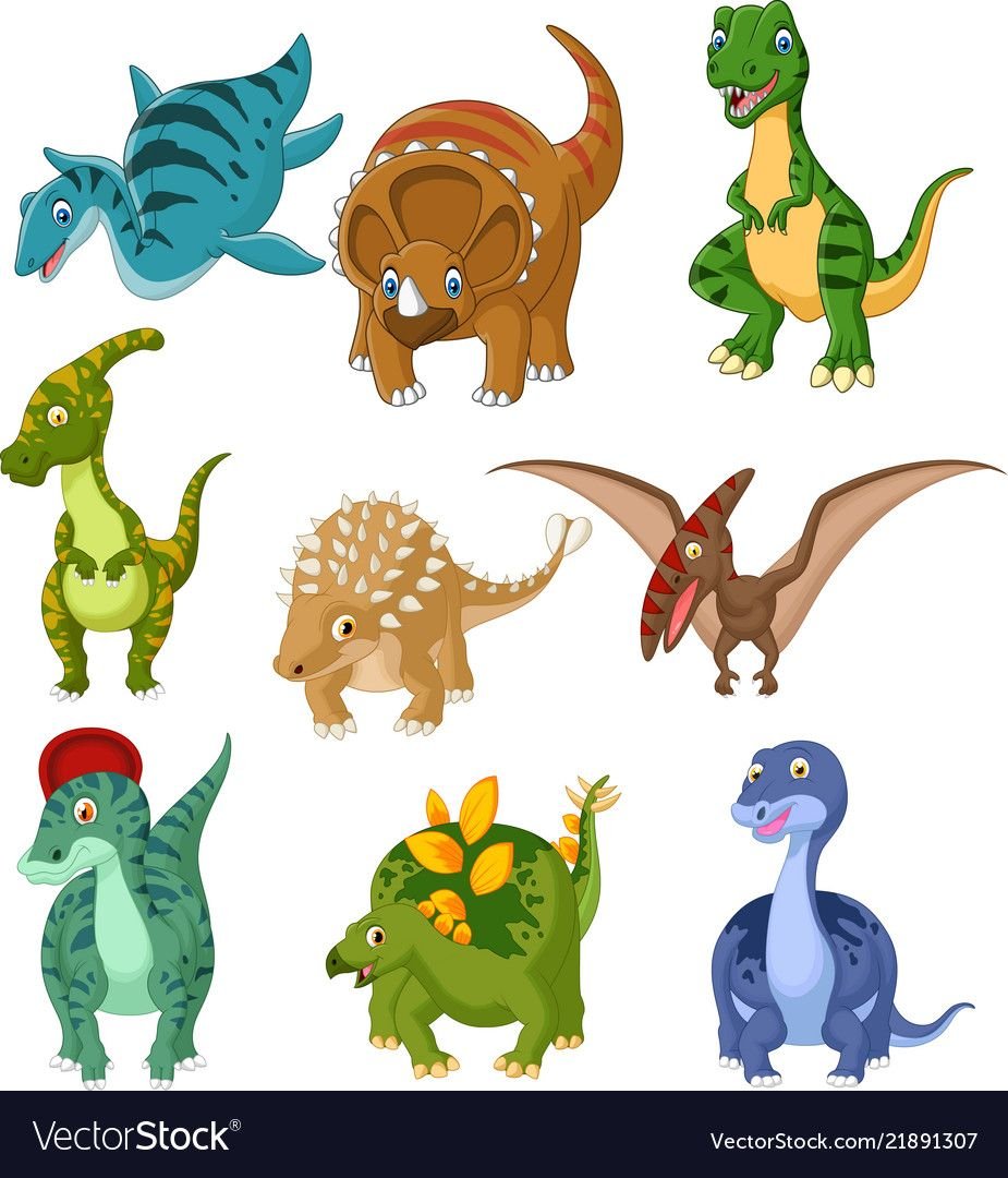 Динозавры для детей для печати