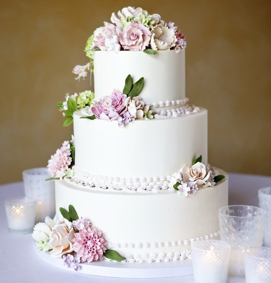 Шикарный торт на свадьбу