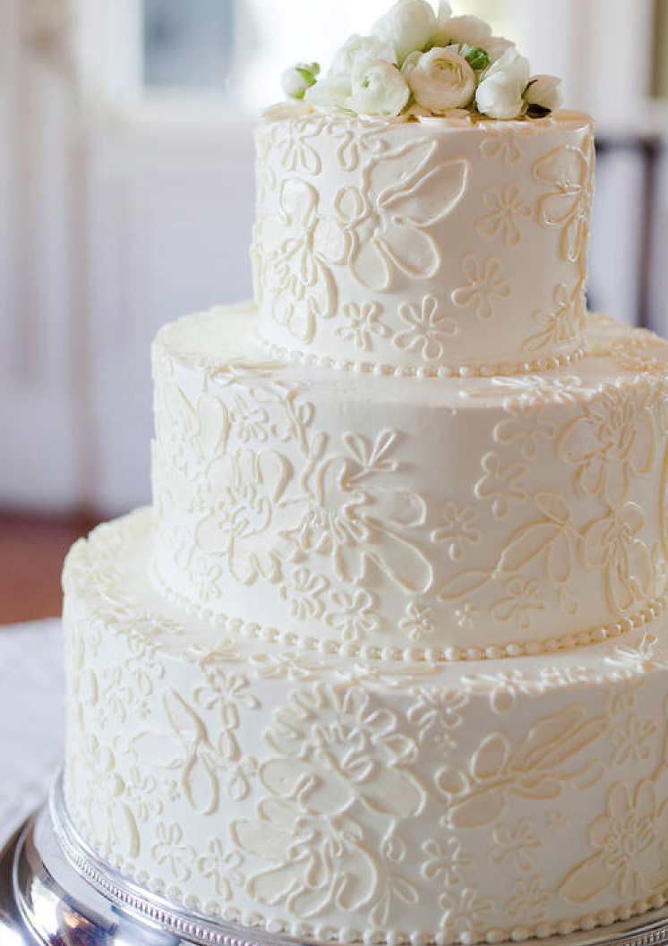 Торт на кружевную свадьбу