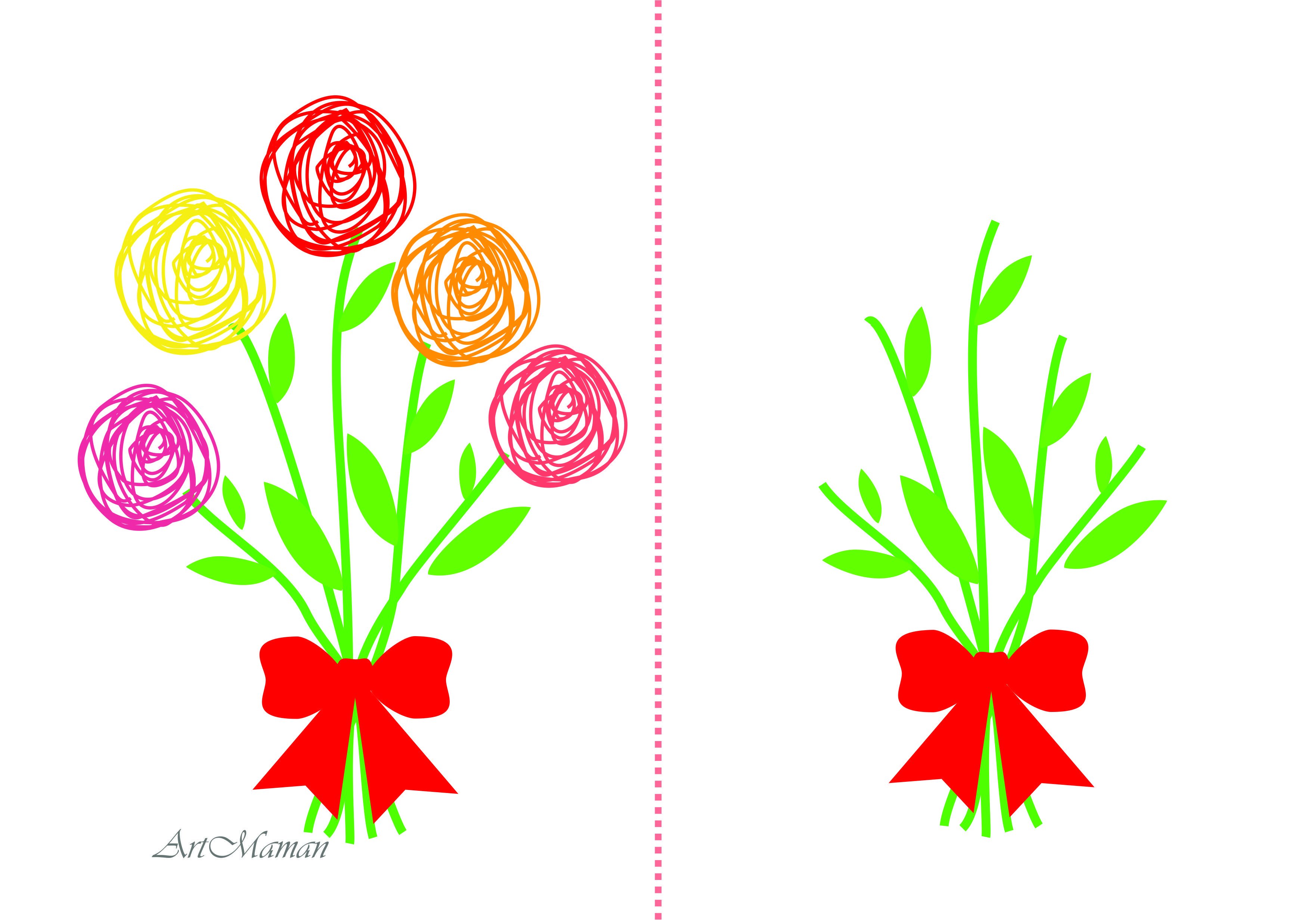 Шаблон 8 для подарка мамам. Цветы для аппликации цветные. Аппликация цветы старшая группа.