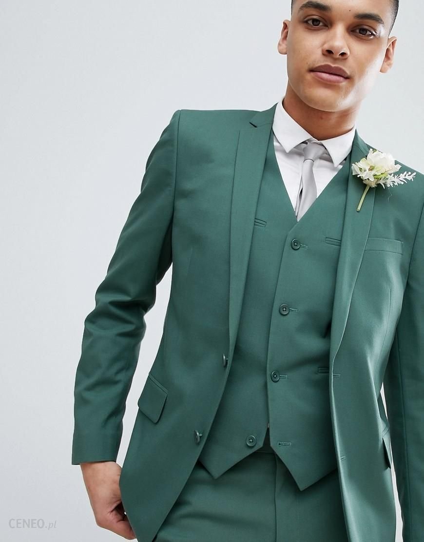 Зеленый свадебный костюм для жениха