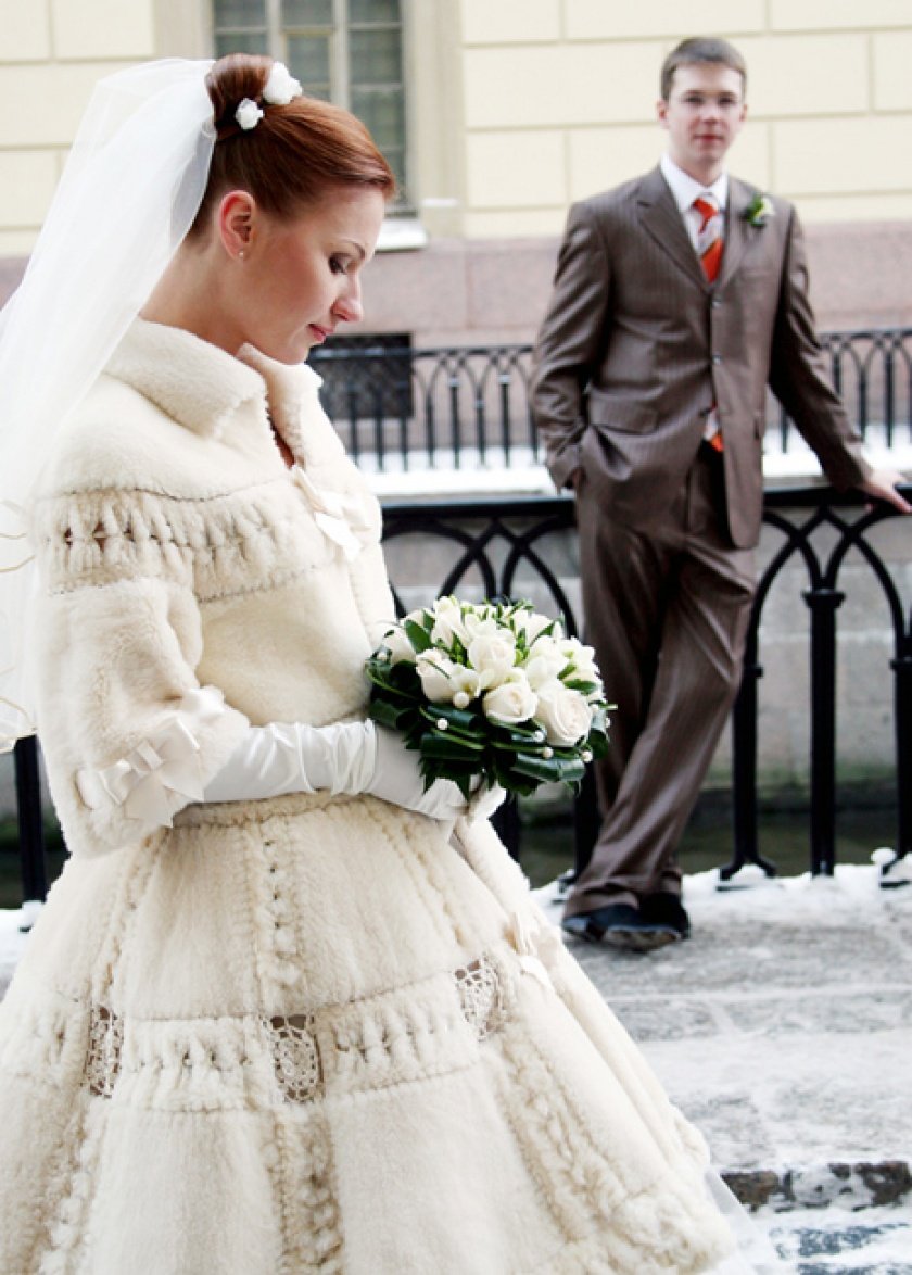 Свадебный образ невесты зима