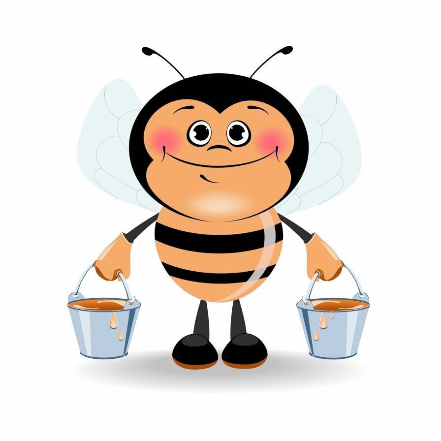 Пчела в соте логотип