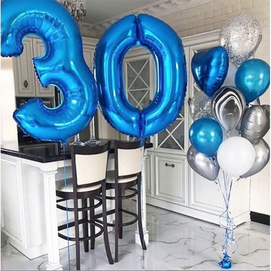 Украшения из шаров на день рождения 30 лет