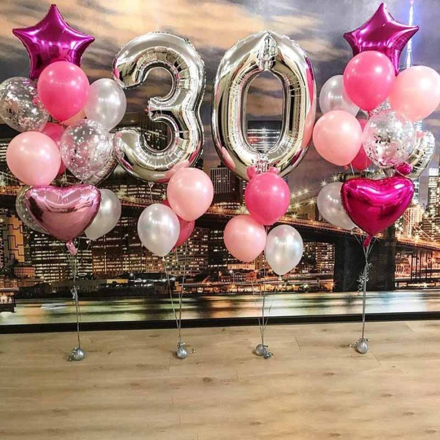 Воздушные шары 30 лет