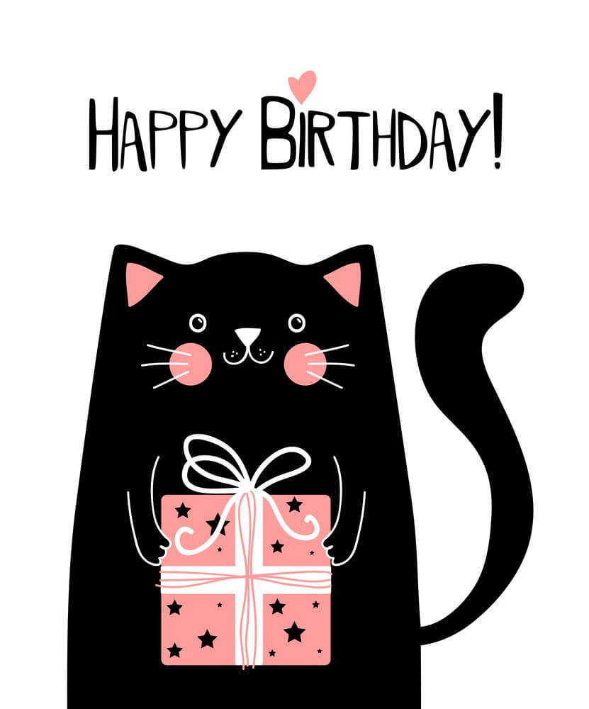 С днем рождения черный кот