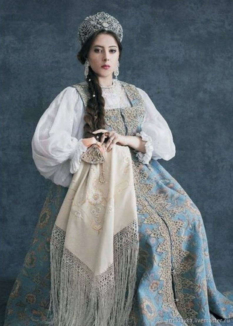 Русский Этнический костюм свадебный