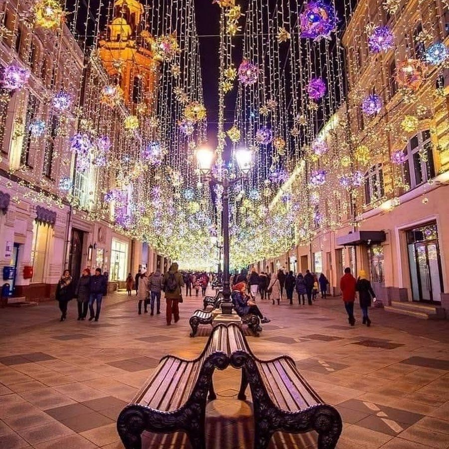 Новогодняя Москва 2023 самые красивые места ЦУМ