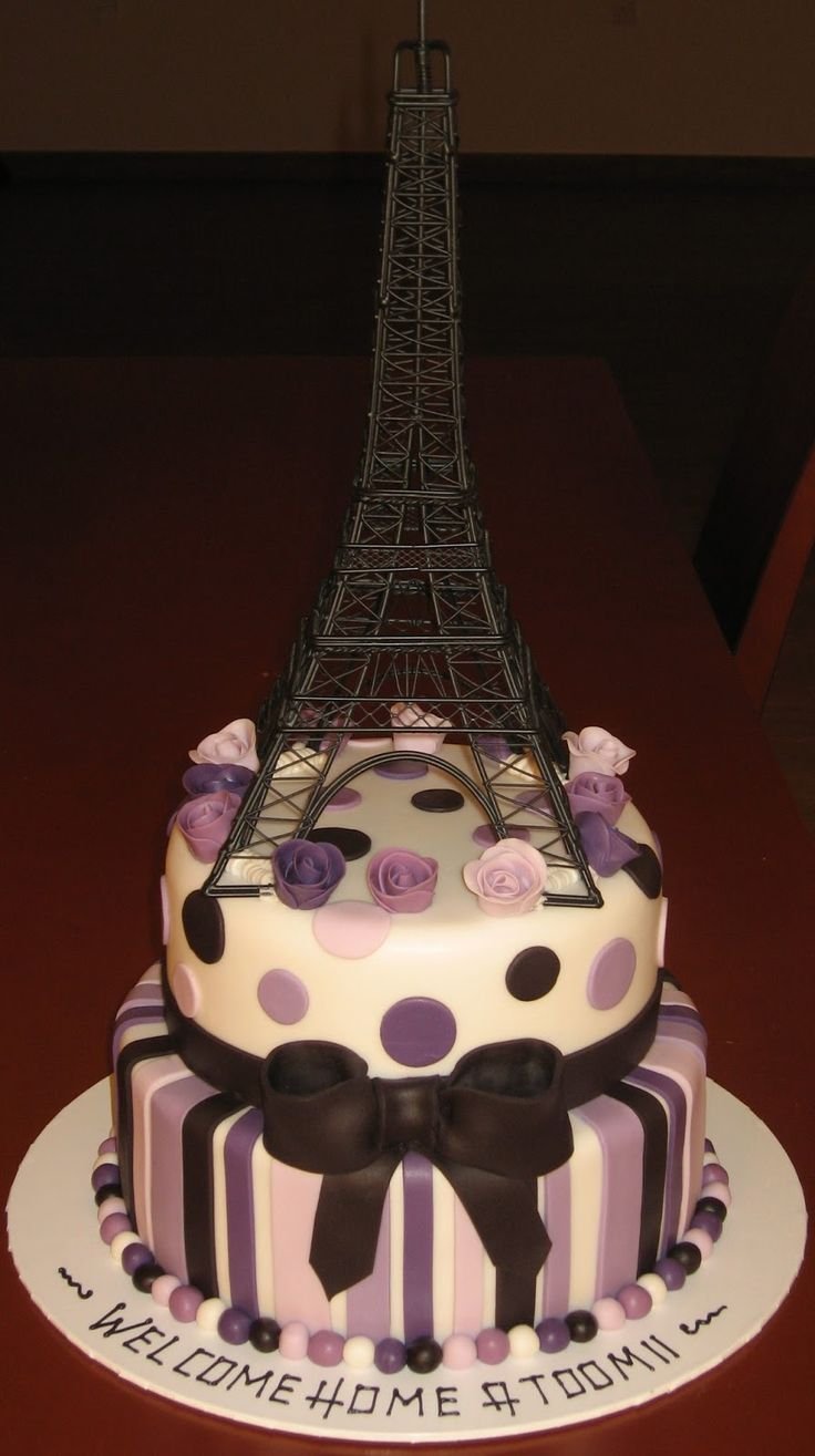 Париж Эйфелева башня торт для девочки