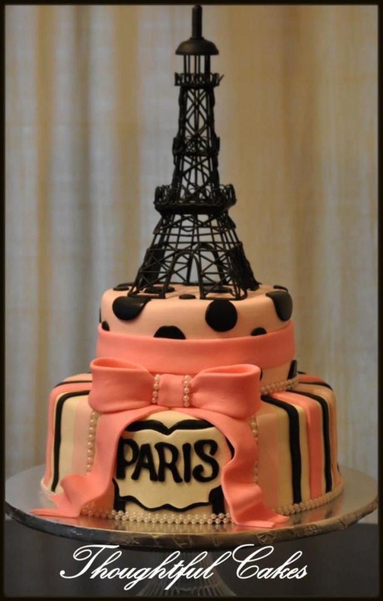 Торт Париж Эйфелева башня