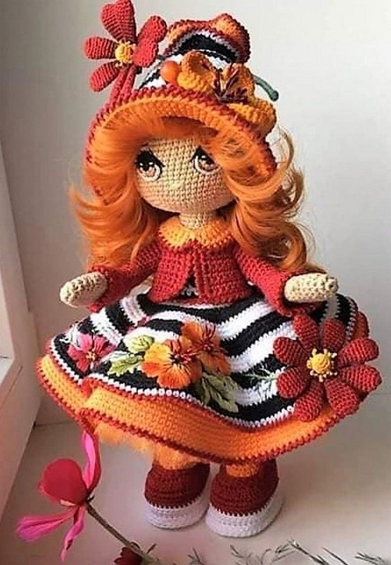 Куколка Элси амигуруми