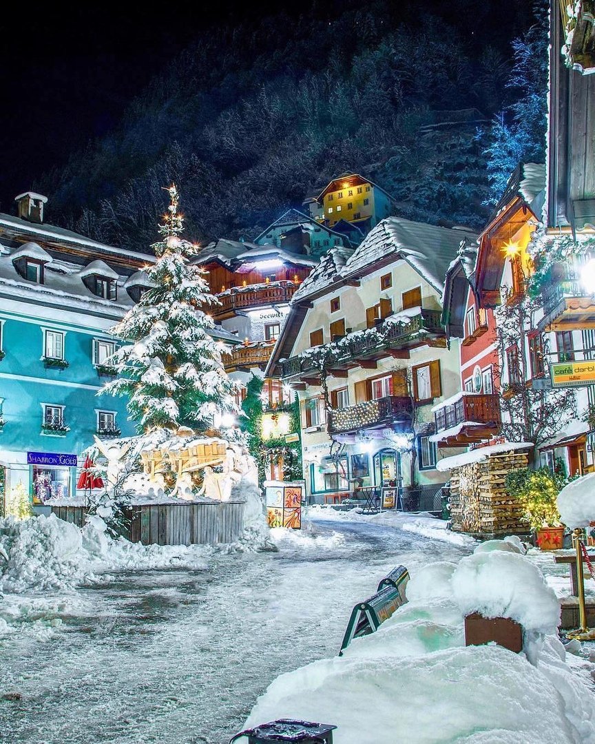 Хальштатт Австрия Рождество