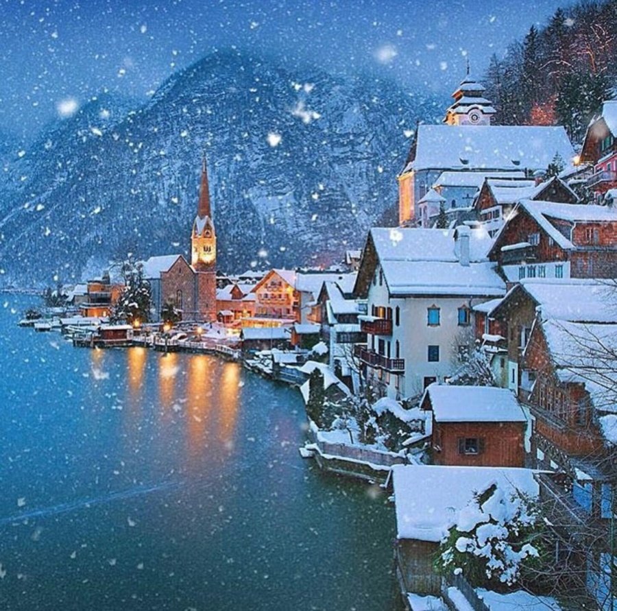 Австрия Рождество Гальштат