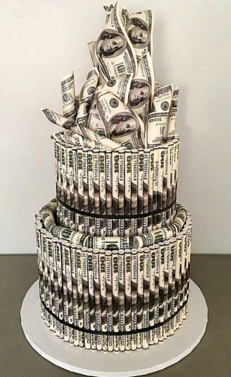 Торт с деньгами