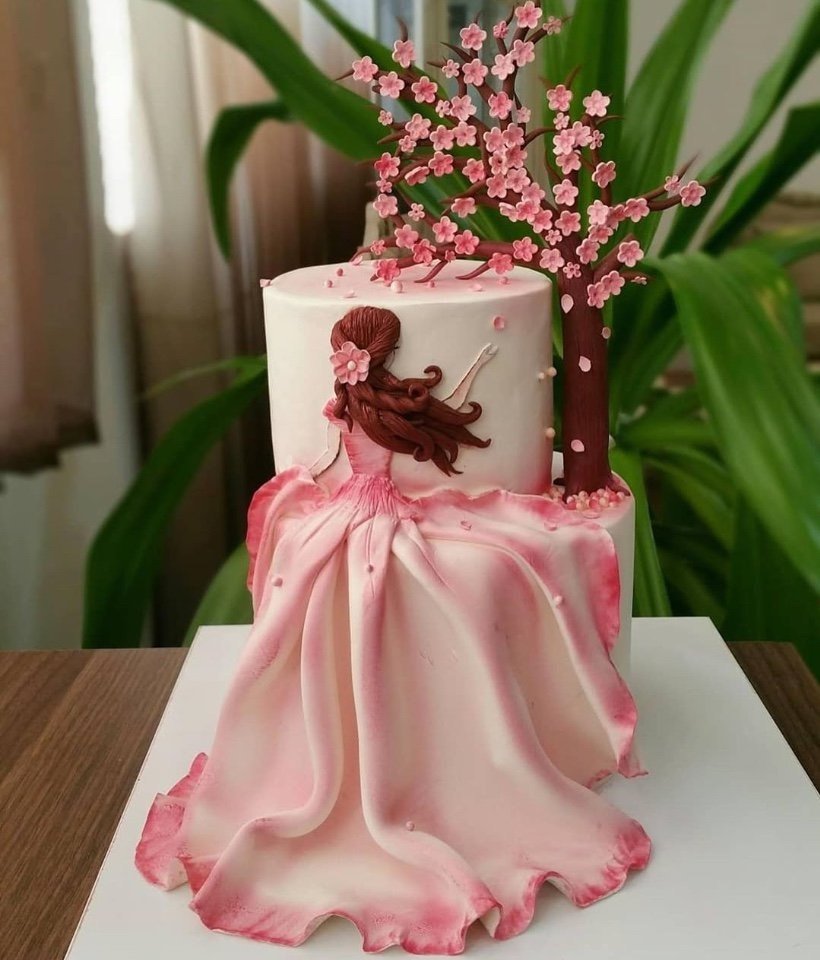 Оригинальный торт для девочки