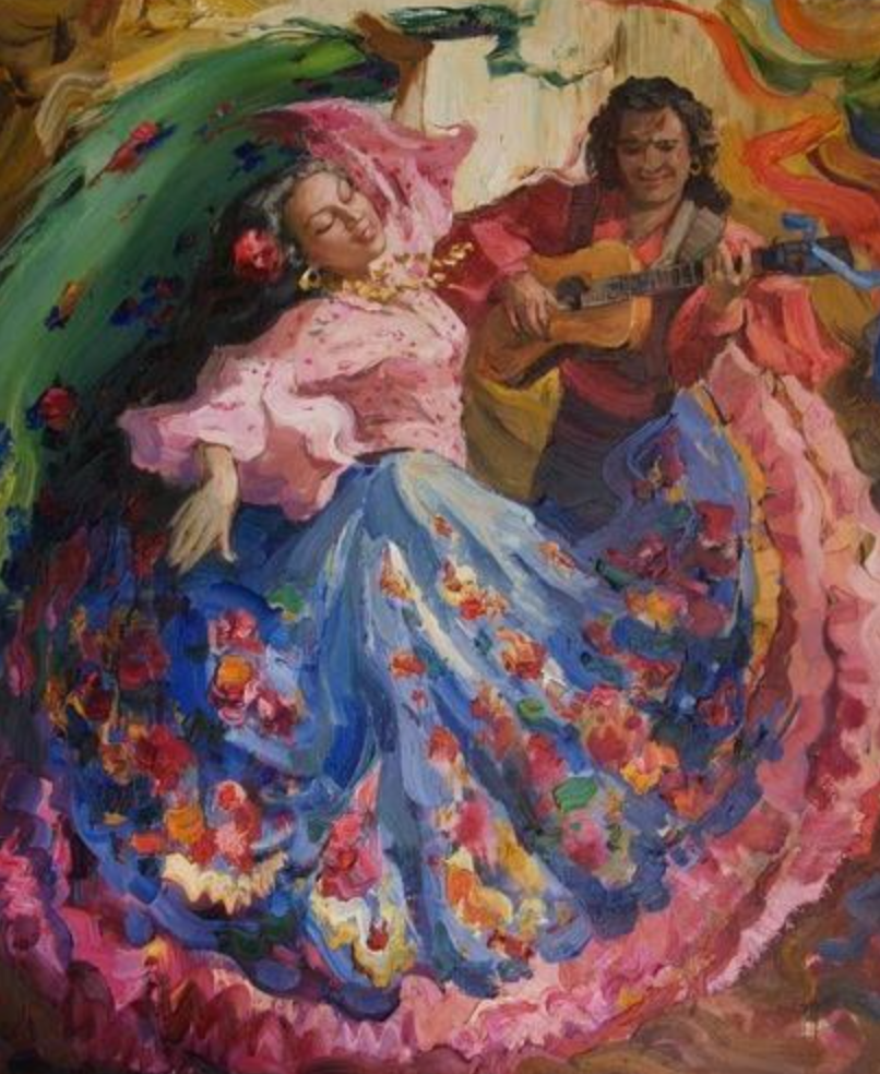 Цыганский танец живопись