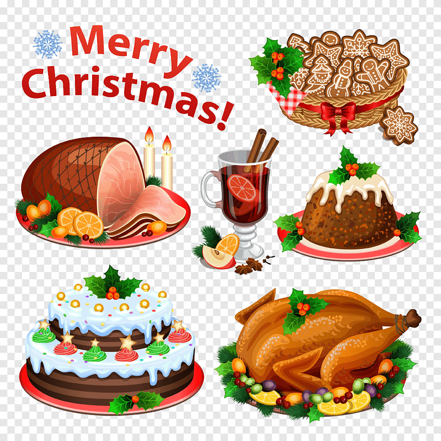 Рождественская еда в Англии рисунки