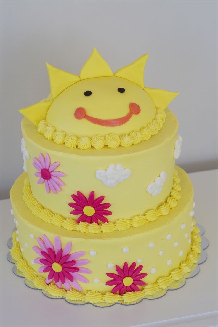 Торт солнышко для детского сада