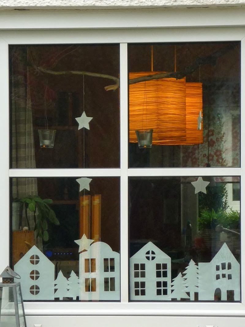 Украшения на окна домики