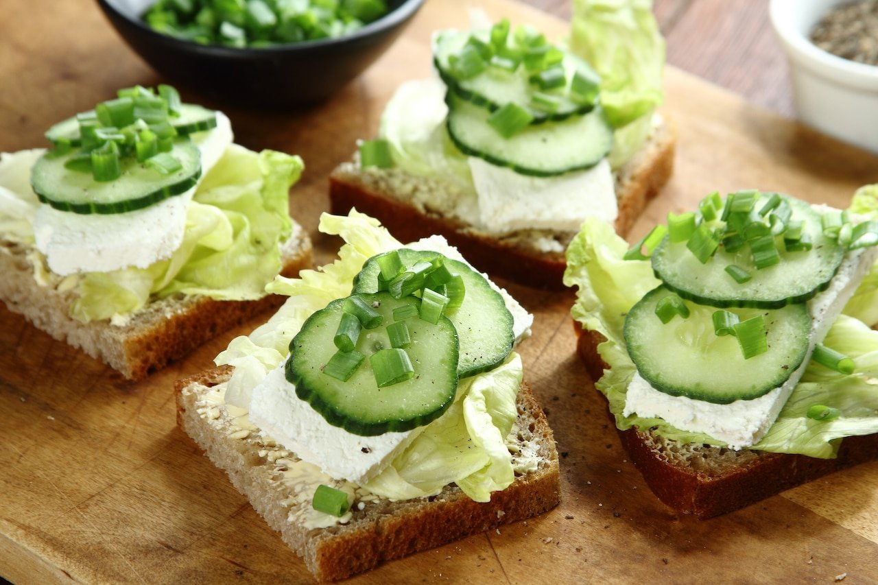 бутерброды с творожным сыром фото