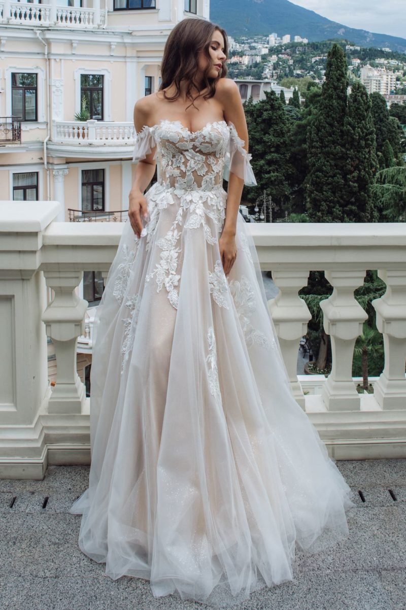 Gabbiano свадебное платье зола