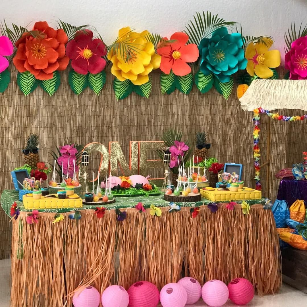 Украшения для вечеринки в гавайском стиле Luau Flamingo Aloha