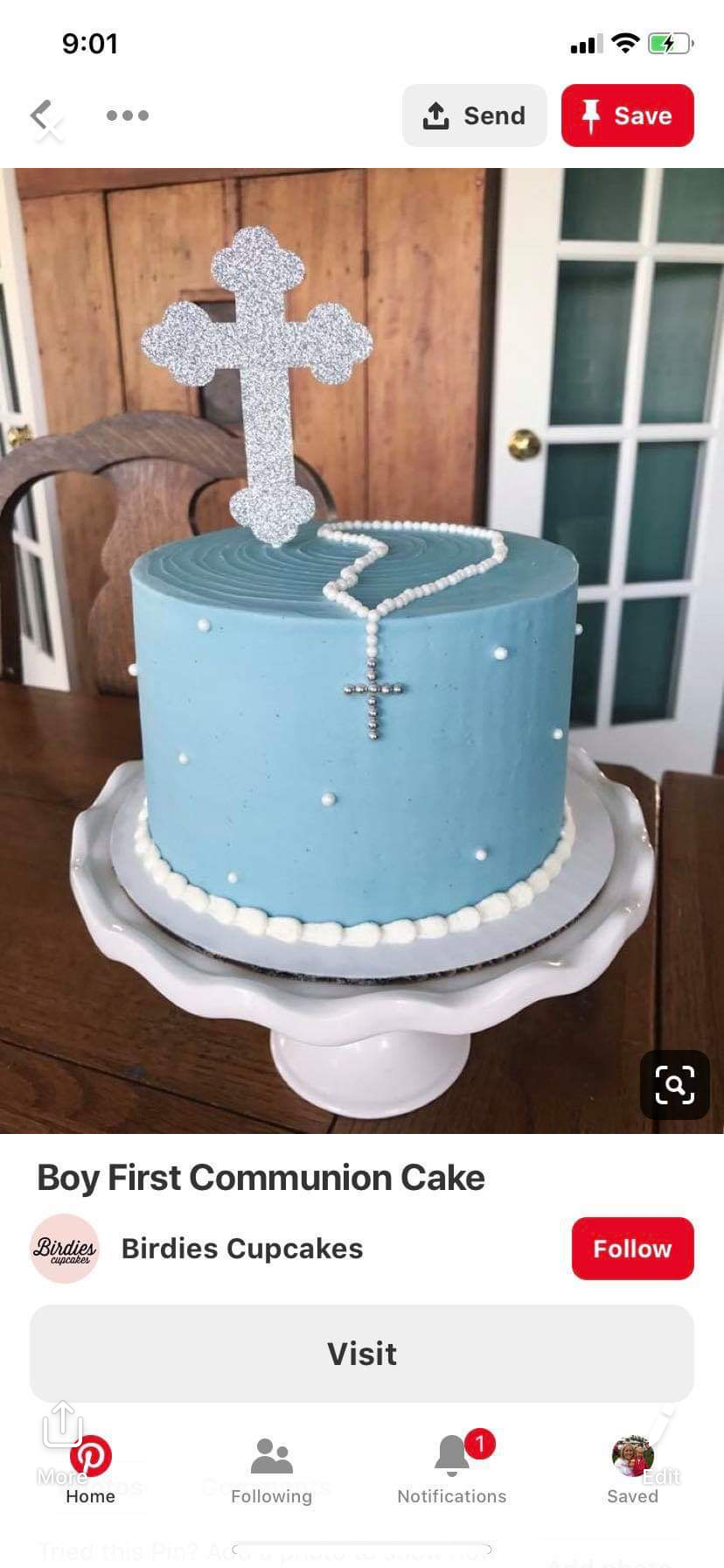 Украшение торта для крестин мальчика