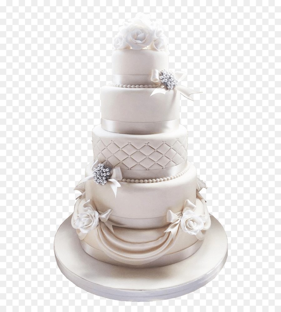 Свадебный торт на прозрачном фоне
