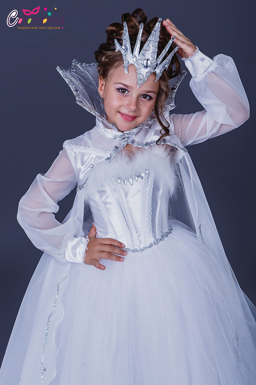 Коломбина костюм снежной королевы