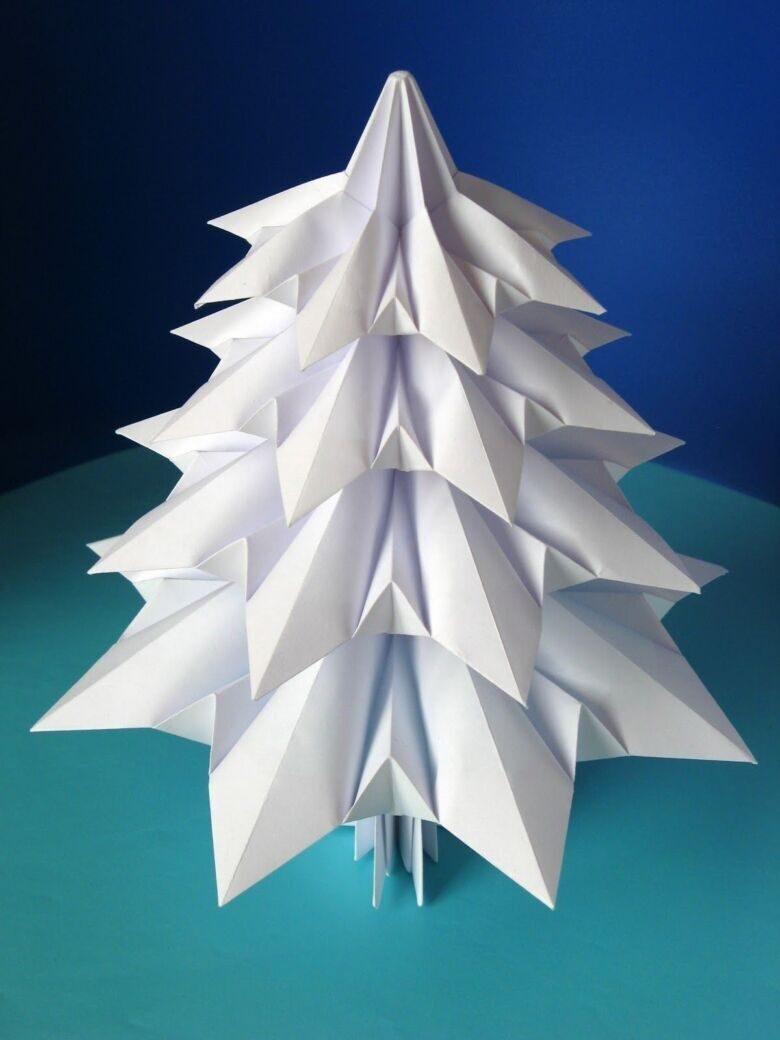 Модульное оригами елочка