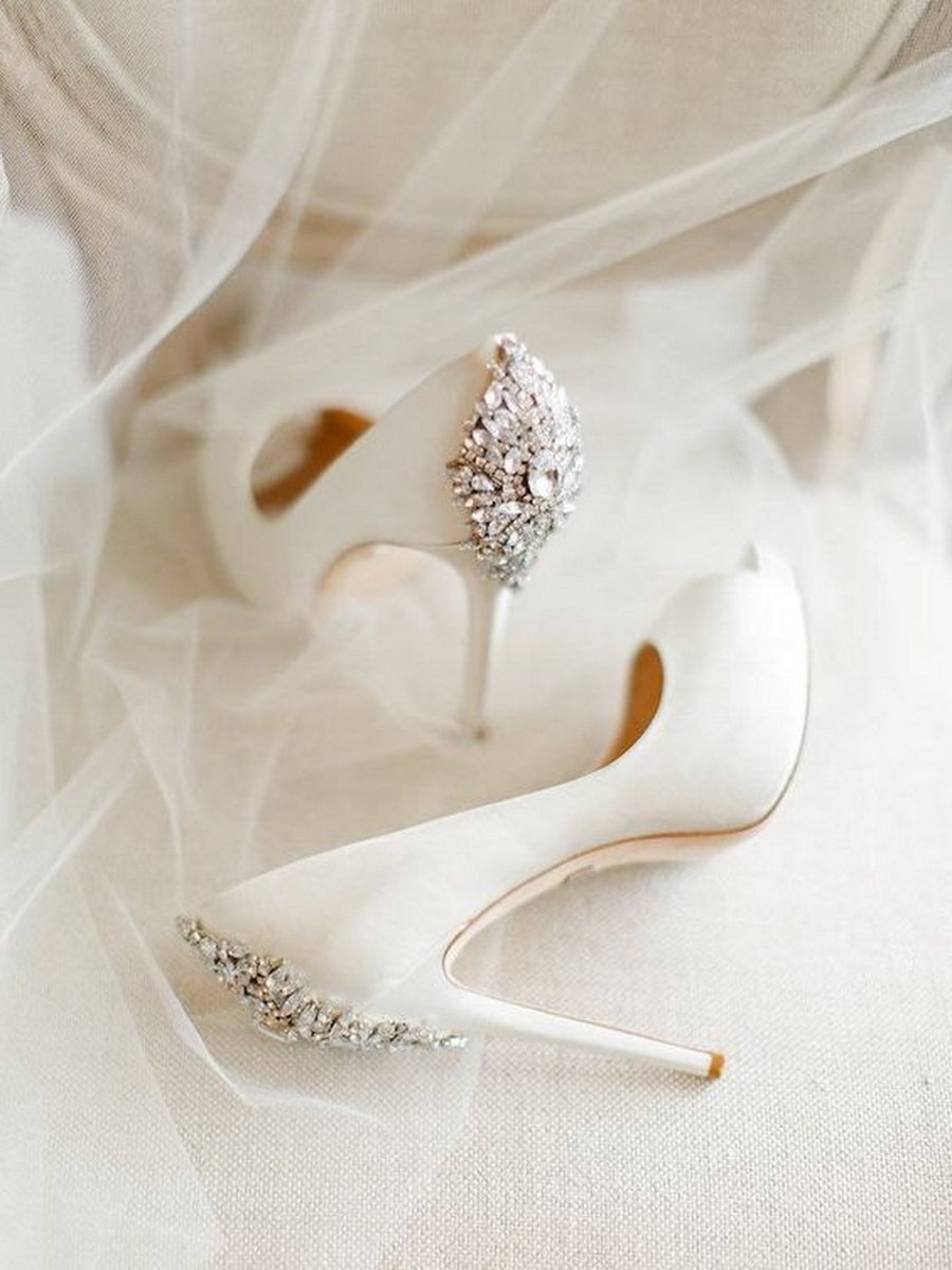 Badgley Mischka туфли на невесте