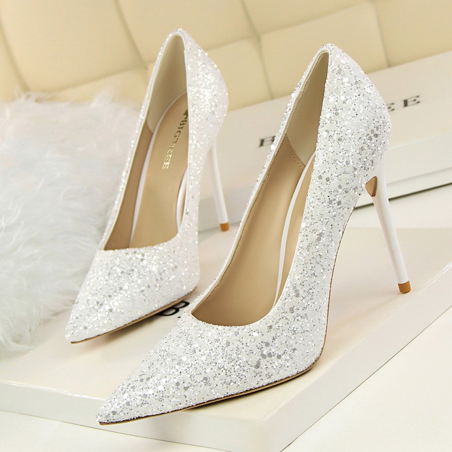 Туфли женские на каблуке белые на свадьбу