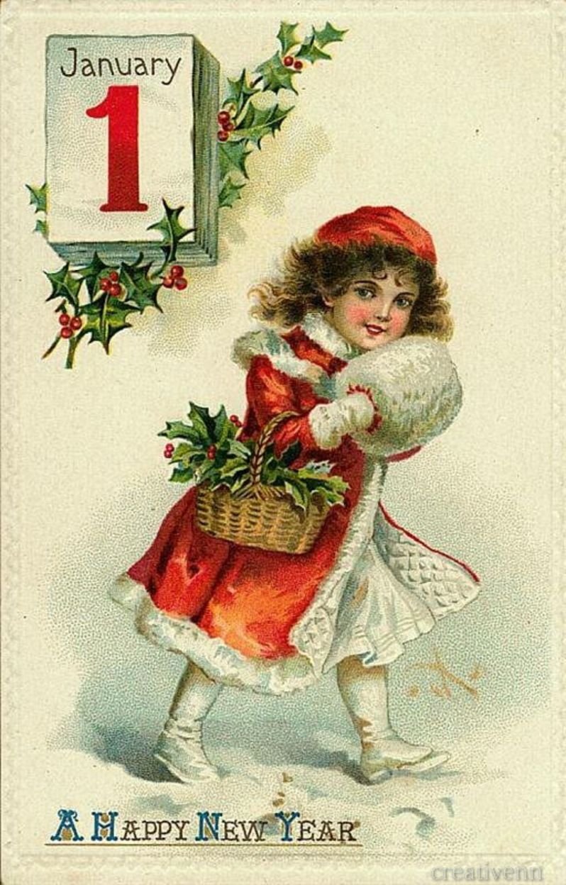 Винтажные открытки с Рождеством Христовым