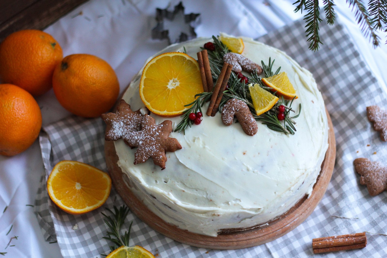 Торт украшенный апельсинами - 75 фото