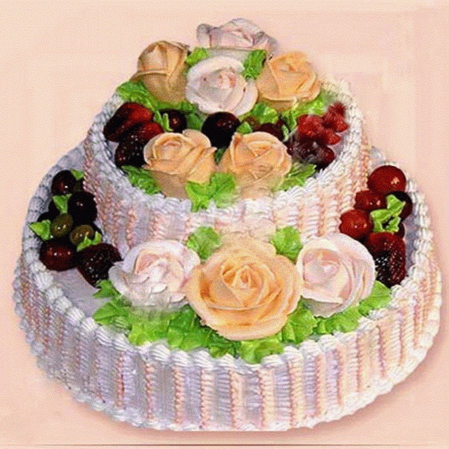 Открытки с днём рождения торты красивые