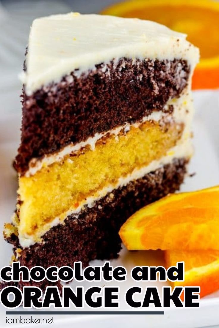 Муссовый торт с апельсиновым конфи