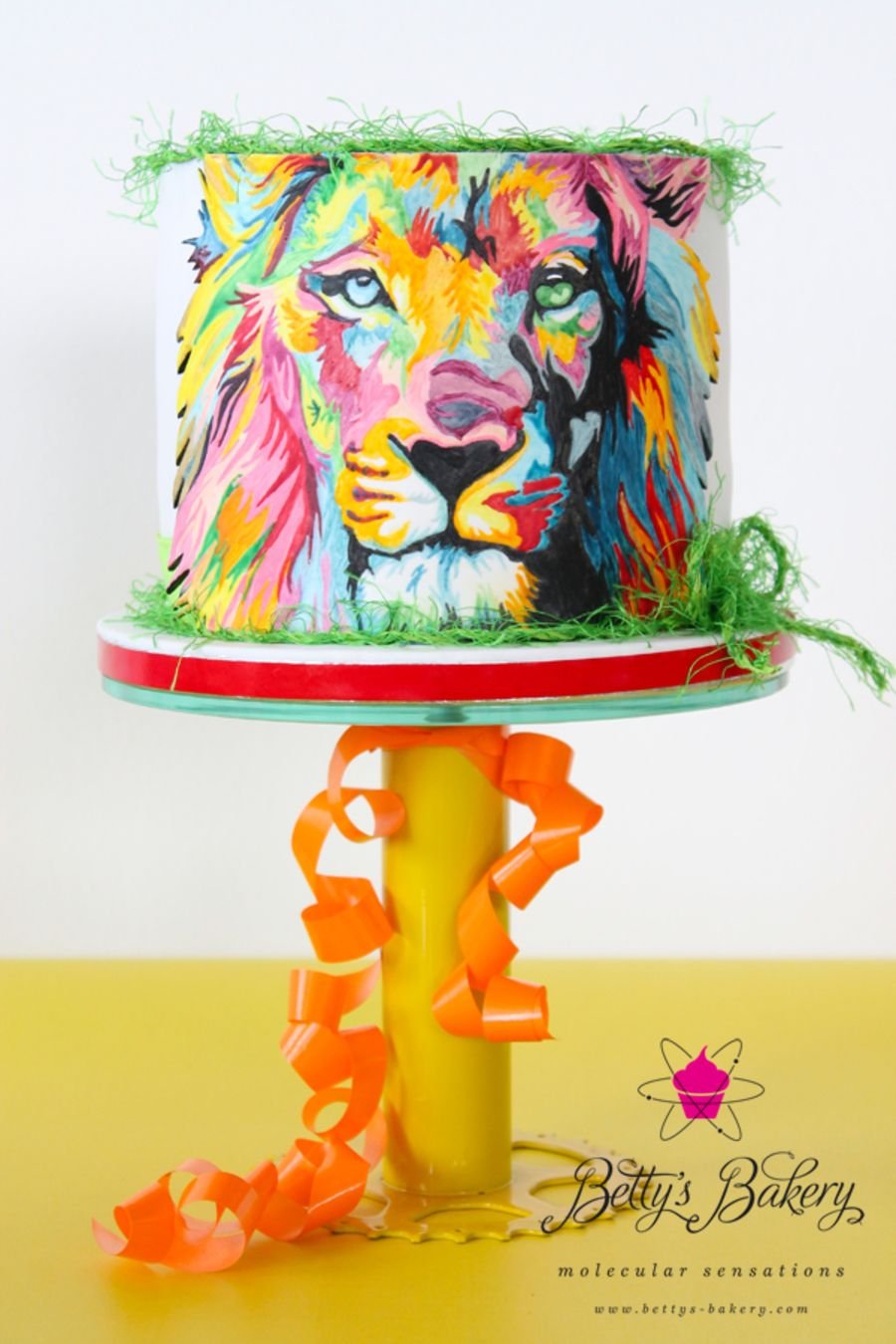Торт разноцветный Лев