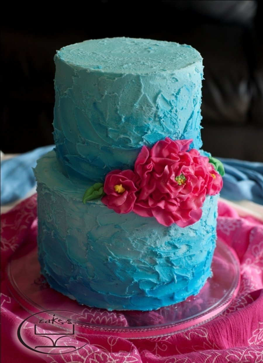 Свадебный торт в цвете Тиффани