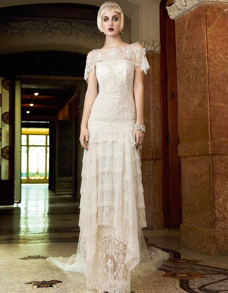 Старое свадебное винтажное платье