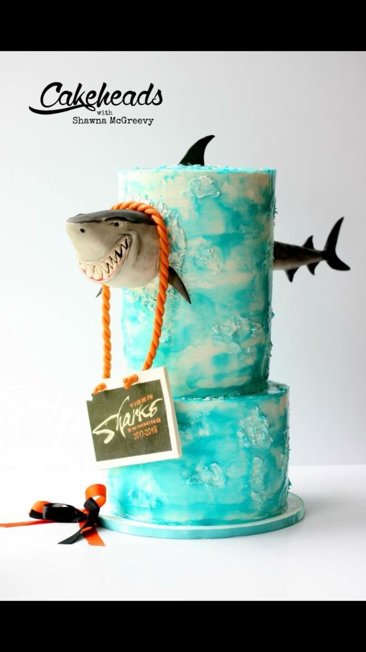 Торт в виде акулы своими руками