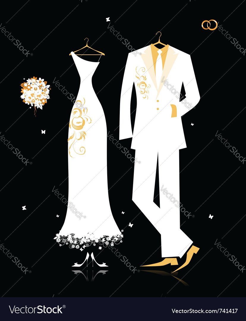 Силуэт свадебного мужского костюма